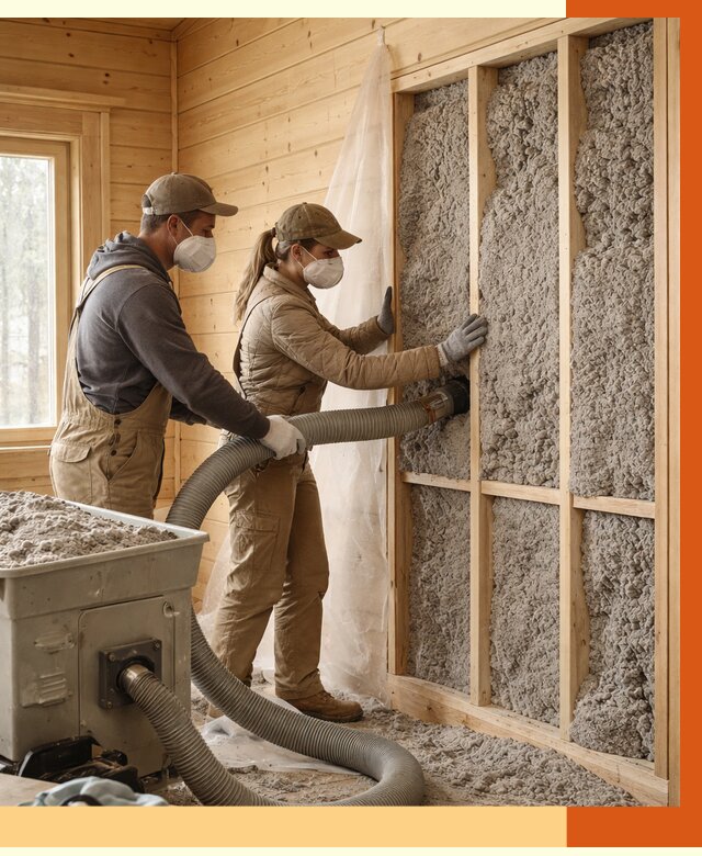 Утепление дачного дома эковатой в Усть-Илимске от 1508 руб./м2 — комплексно, ТепломастерСть