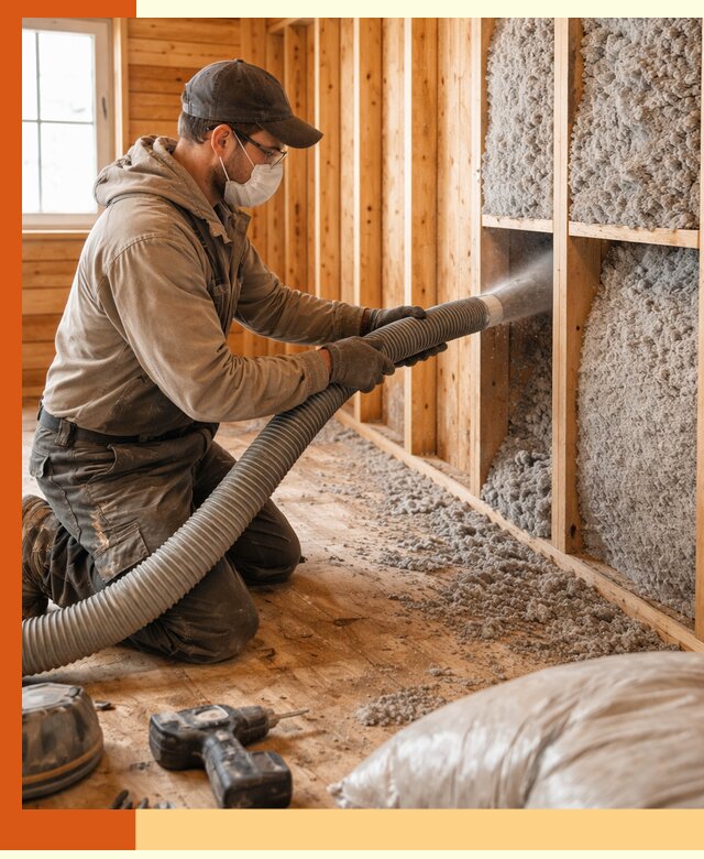 Утепление дачного дома эковатой в Усть-Илимске — быстро и надёжно