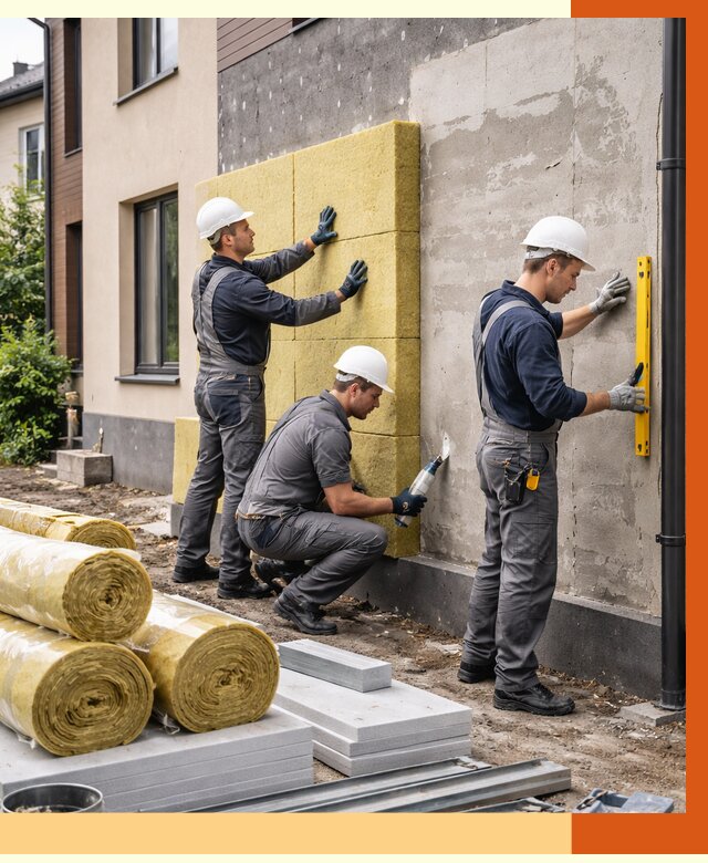 Утепление таунхауса в Усть-Илимске от 7488 руб/м2 — комплекс под ключ | ТепломастерСть