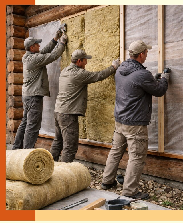 Утепление деревянного дома в Усть-Илимске эффективными технологиями