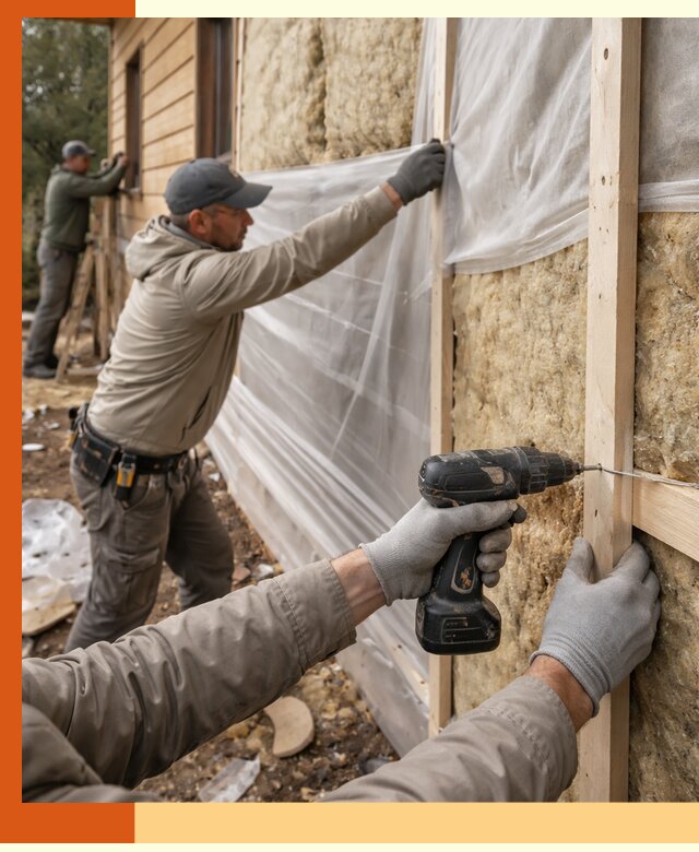 Утепление дома из бруса в Усть-Илимске качественно и долговечно