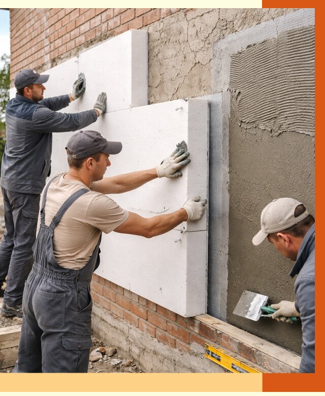 Утепление кирпичного дома в Усть-Илимске от 4368 руб. под ключ | ТепломастерСть