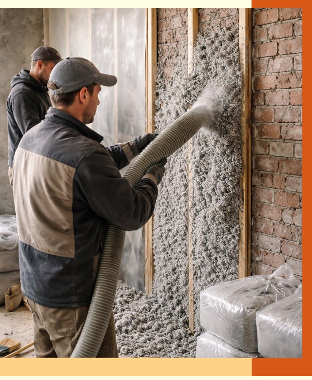 Утепление кирпичного дома эковатой в Усть-Илимске от 2444 руб./м² | ТепломастерСть