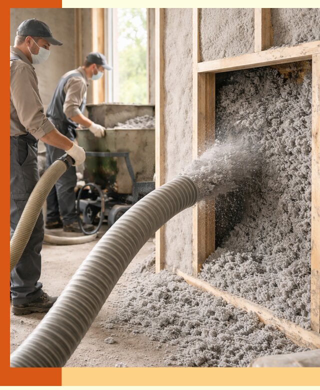 Утепление коттеджа эковатой в Усть-Илимске с гарантией качества