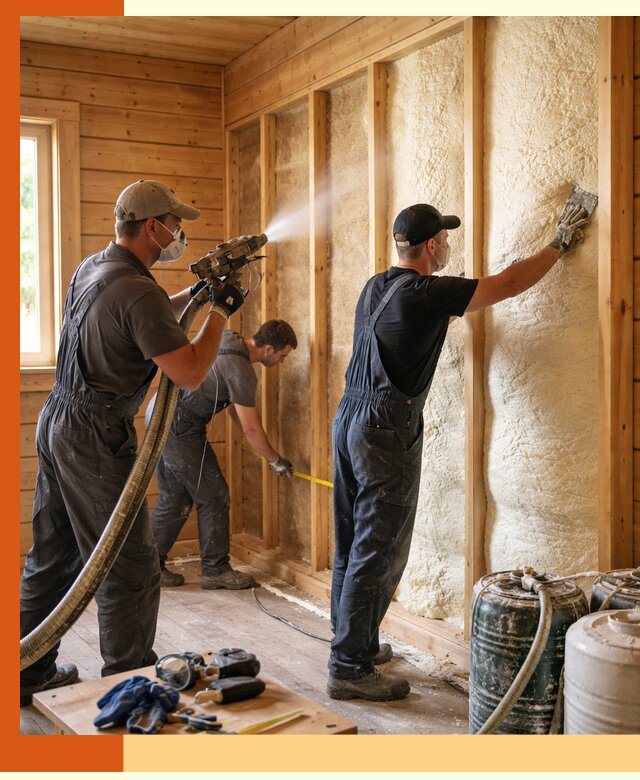 Утепление бани пенополиуретаном (ППУ) в Усть-Илимске