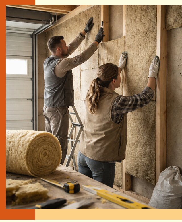 Утепление гаража изнутри в Усть-Илимске: быстро и надежно