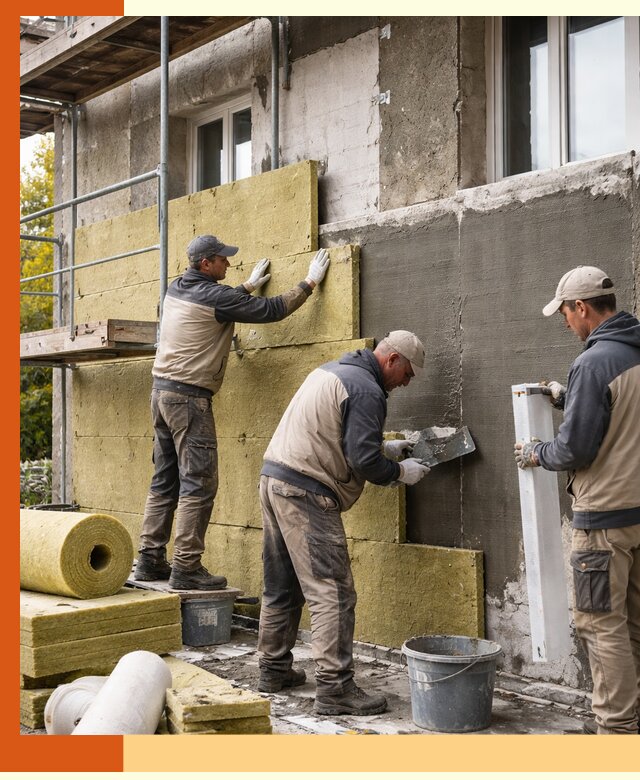 Утепление фасада зданий и домов в Усть-Илимске