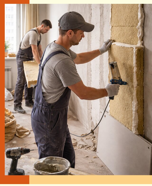 Утепление стен изнутри в Усть-Илимске — качественно и эффективно