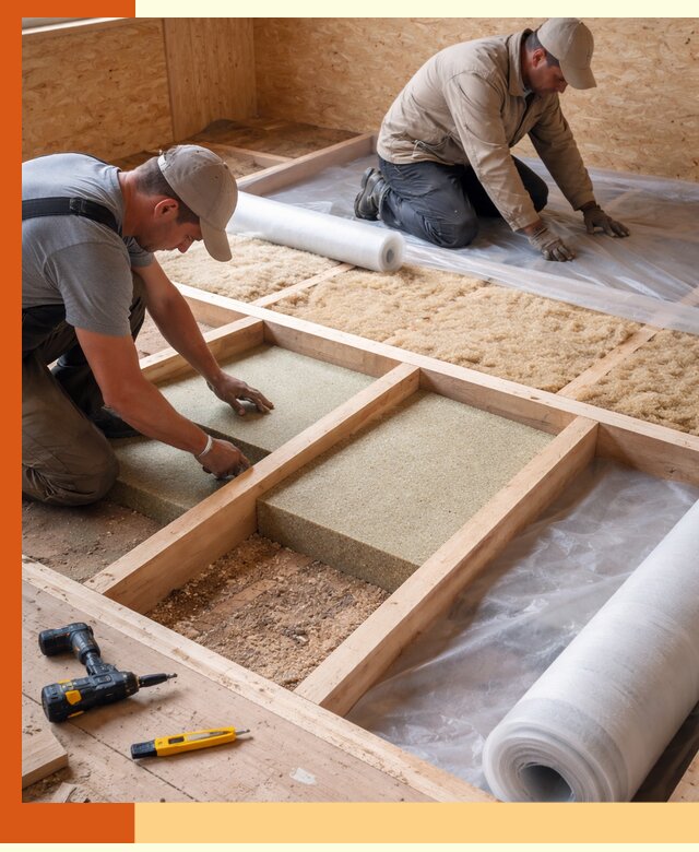 Профессиональное утепление деревянного пола в Усть-Илимске