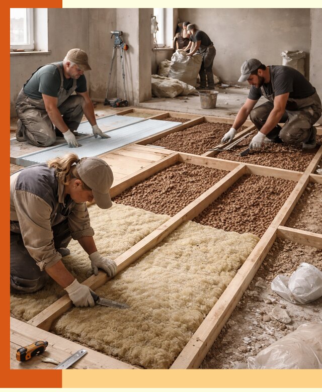 Утепление перекрытий жилых и промышленных зданий в Усть-Илимске