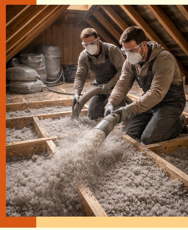 Утепление чердака эковатой в Усть-Илимске — быстро и надёжно