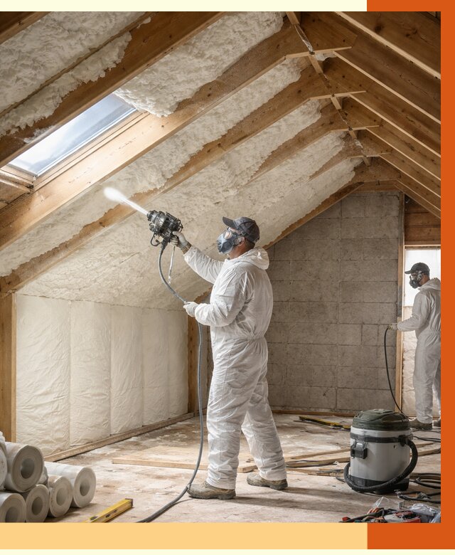 Утепление мансарды ППУ в Усть-Илимске от 2860 руб./м² — заказать под ключ | ТепломастерСть