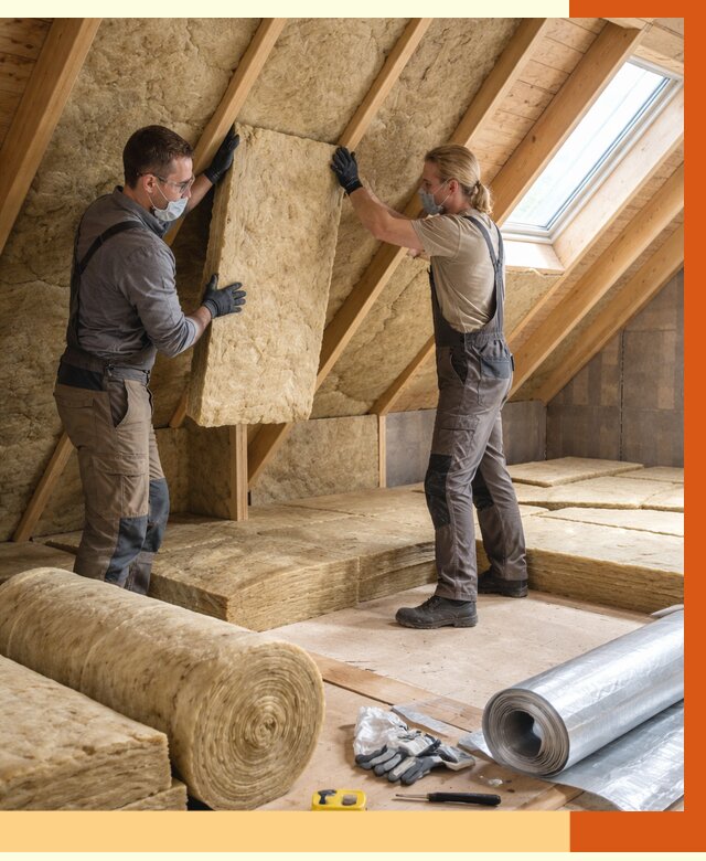 Утепление мансарды минватой в Усть-Илимске от 4368 руб./м2 — монтаж и пароизоляция | ТепломастерСть