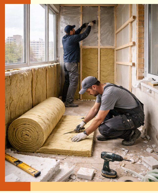 Утепление балкона под ключ в Устях-Илимске качественно и быстро