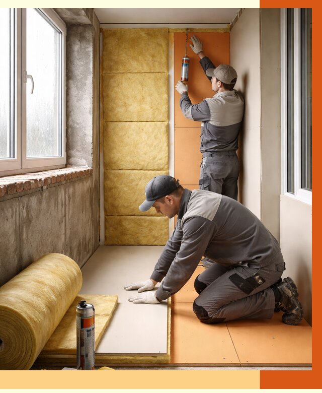 Утепление лоджии под ключ в Усть-Илимске от 6760 руб/м2 — комплексное решение | ТепломастерСть