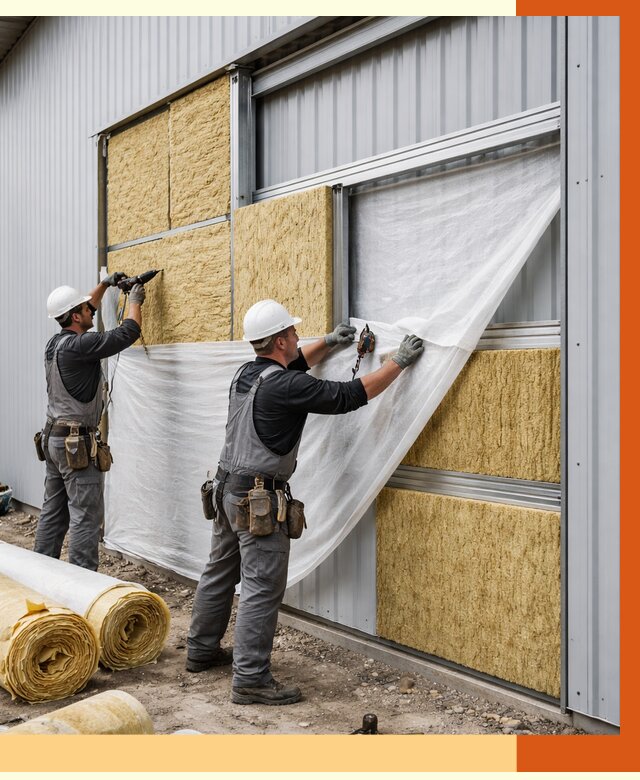 Утепление металлического склада в Усть-Илимске от 4680 руб/м2 — комплексное утепление под ключ | ТепломастерСть