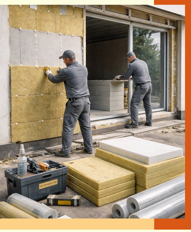 Утепление торгового павильона в Усть-Илимске от 15080 руб./м² под ключ | ТепломастерСть