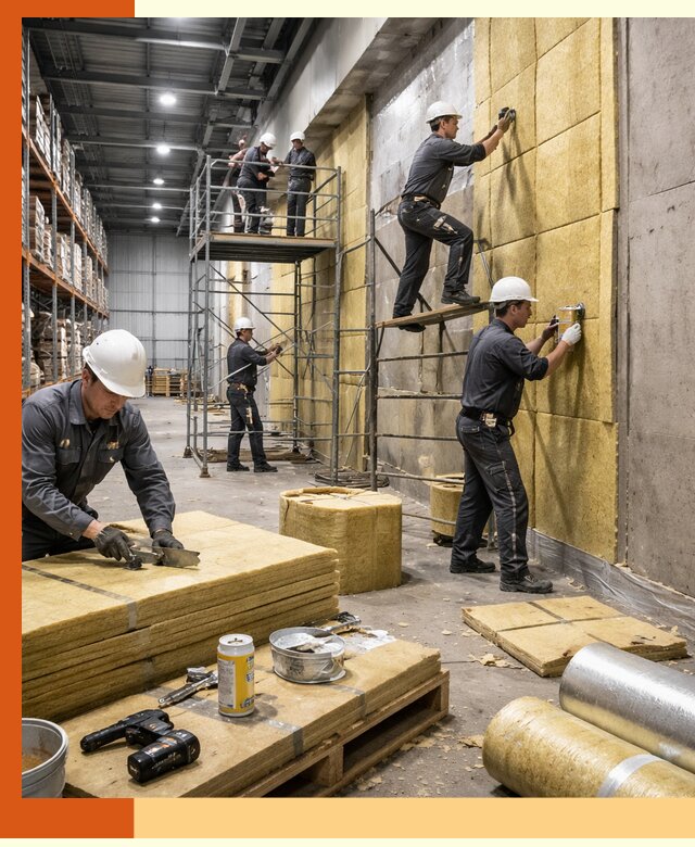 Утепление логистического центра в Усть-Илимске качественно и экономично