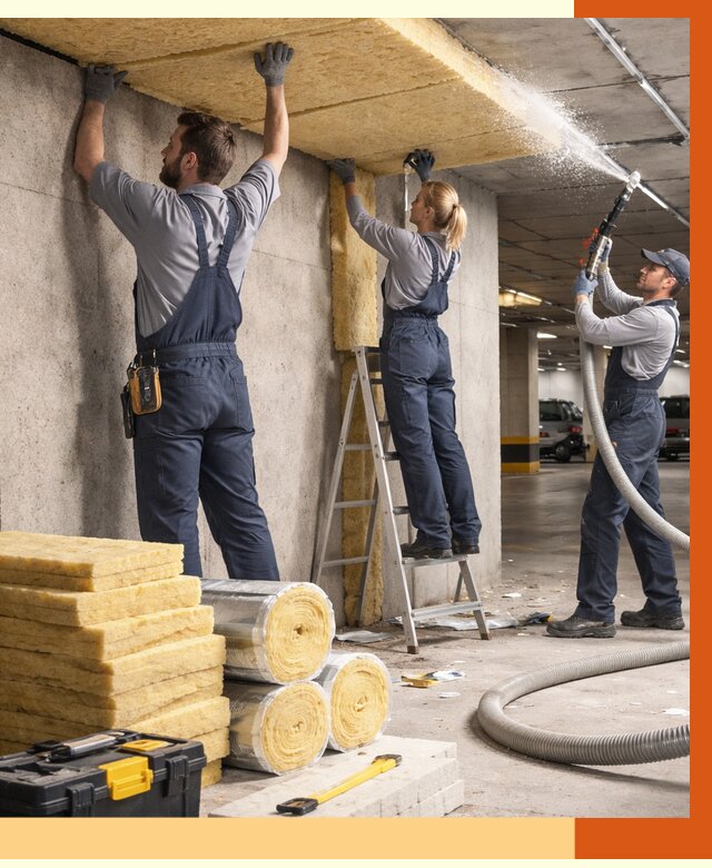 Утепление паркинга в Усть-Илимске от 7072 руб./м2 — работы под ключ | ТепломастерСть