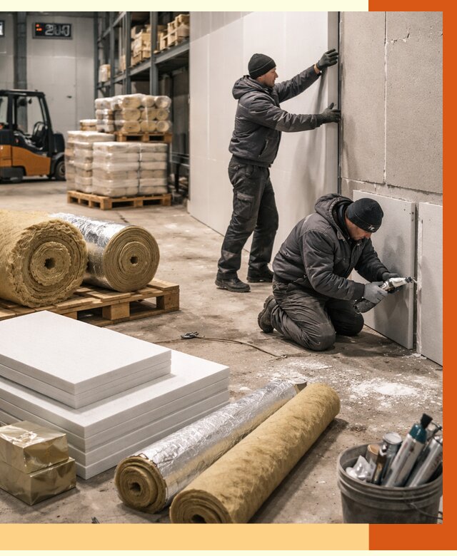 Утепление холодного склада в Усть-Илимске от 8840 руб/м2 — комплексное под ключ | ТепломастерСть