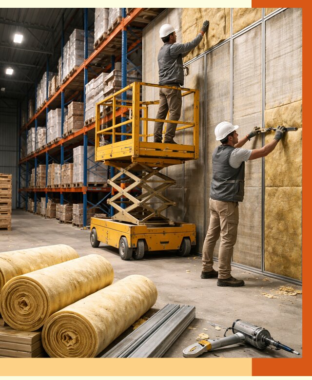 Утепление торгового склада в Усть-Илимске от 3328 руб/м2 — комплексно и под ключ | ТепломастерСть