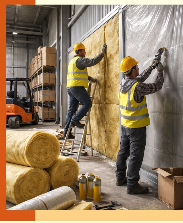 Утепление склада с техникой в Усть-Илимске под ключ