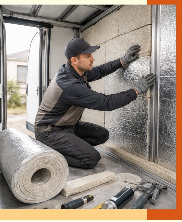 Утепление фургона рефрижератора в Усть-Илимске от 13000 руб./м² под ключ | ТепломастерСть