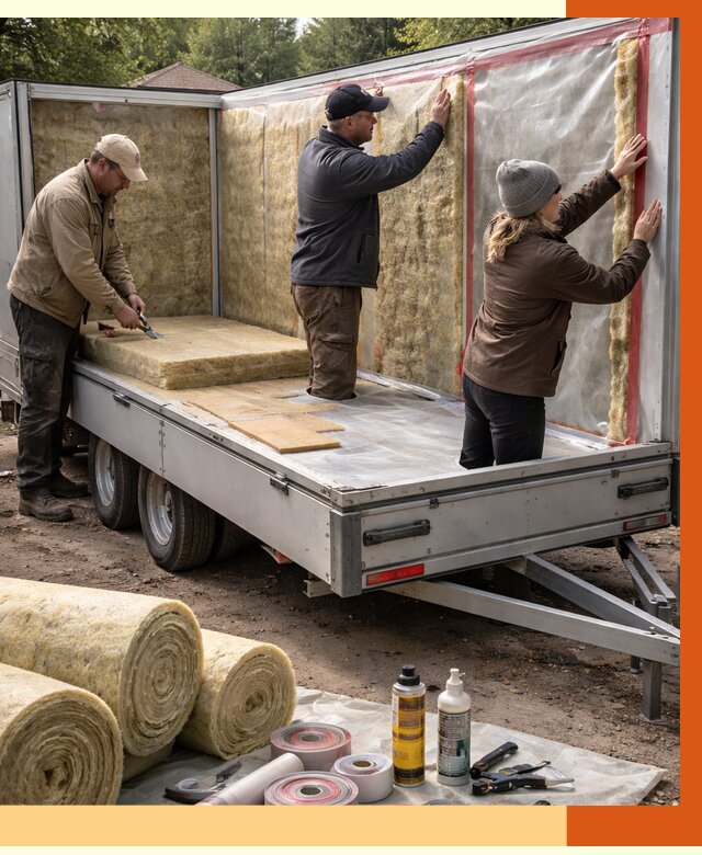 Утепление прицепа в Усть-Илимске под ключ от 13000 руб. — комплекс от ТепломастерСть