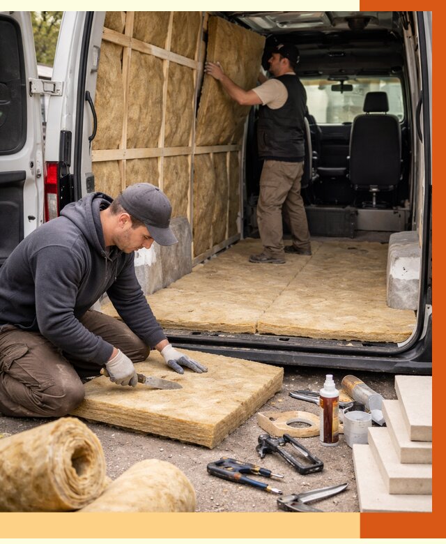 Утепление кемпера в Усть-Илимске под ключ от 12480 руб. — профессионально | ТепломастерСть