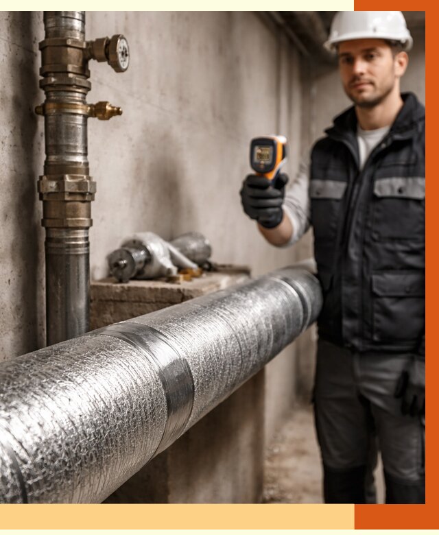 Утепление труб водоснабжения в Усть-Илимске от 8840 руб. за м² — услуги ТепломастерСть