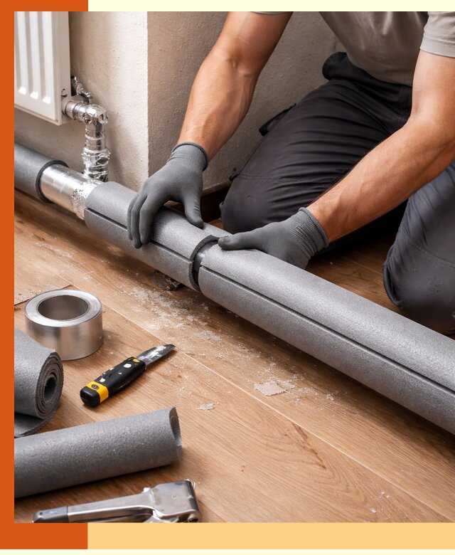 Утепление труб отопления в Усть-Илимске: теплоизоляция и защита сети