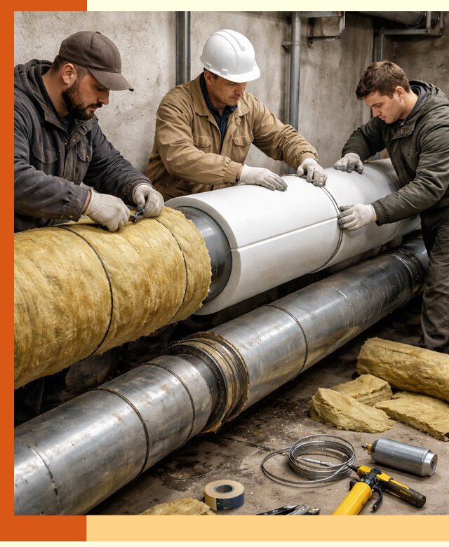 Утепление трубопровода в Усть-Илимске с гарантией энергоэффективности