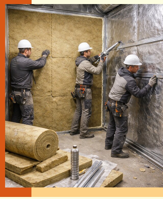 Утепление венткамеры в Усть-Илимске — качественная теплоизоляция и шумопоглощение