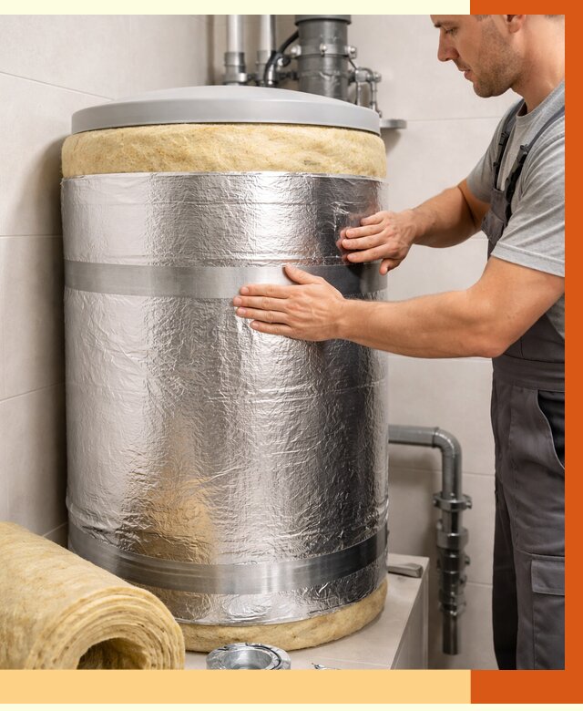 Утепление бойлера в Усть-Илимске от 4680 руб. под ключ | Утепление ППУ | ТепломастерСть