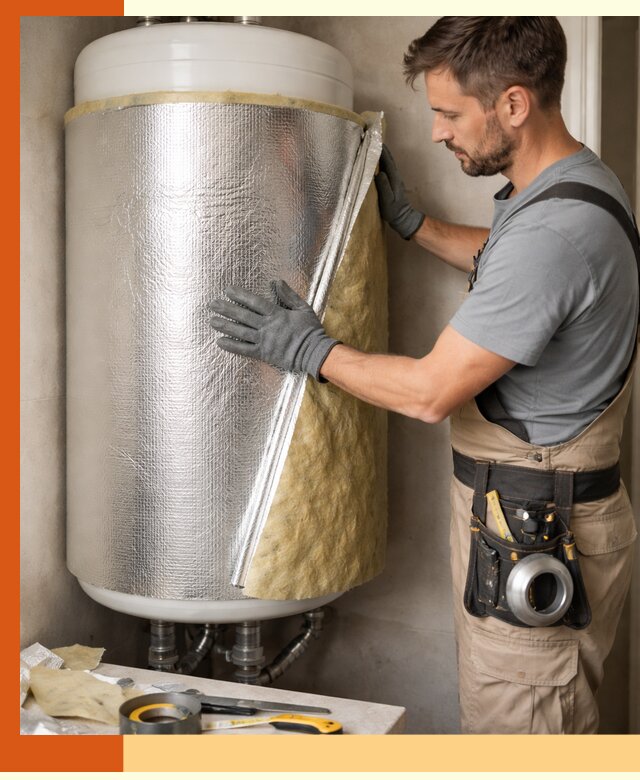 Утепление бойлера в Усть-Илимске для снижения теплопотерь и экономии энергии