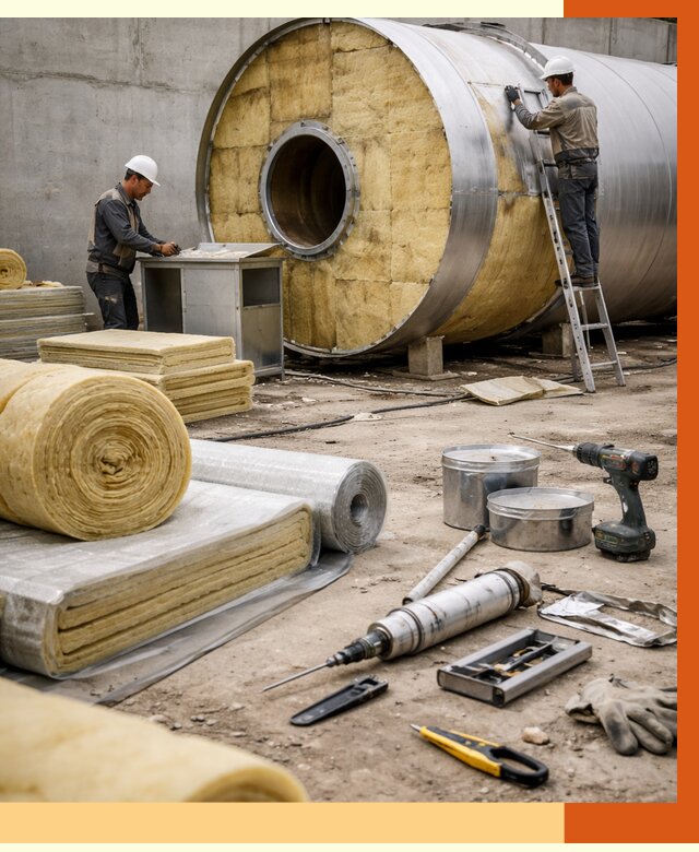 Утепление резервуара с топливом в Усть-Илимске от 28600 руб. под ключ | ТепломастерСть