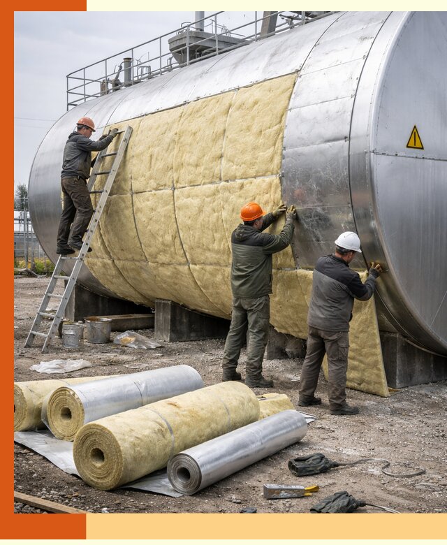 Утепление резервуаров с топливом в Усть-Илимске надежно и экономично
