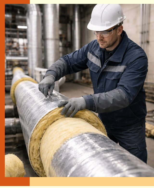 Утепление технологического оборудования и заводских установок в Усть-Илимске