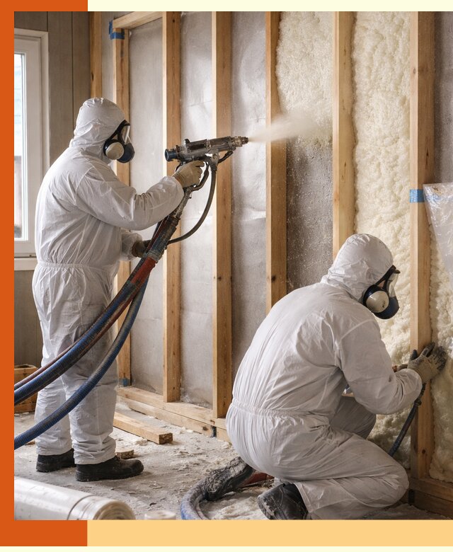 Утепление каркасной стены ППУ в Усть-Илимске для домов и коттеджей