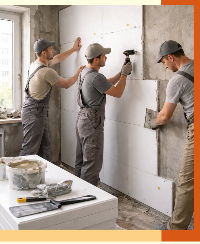 Утепление пенопластом домов и стен в Усть-Илимске от 1924 руб. — ТепломастерСть