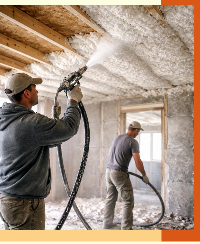 Утепление пеноизолом в Усть-Илимске от 1664 руб./м2 под ключ | ТепломастерСть