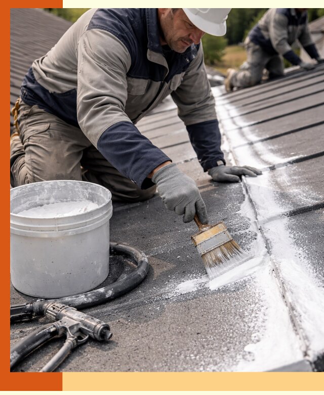 Утепление кровли жидкой теплоизоляцией в Усть-Илимске