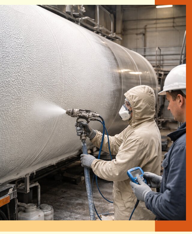 Утепление автоцистерны жидкой теплоизоляцией в Усть-Илимске от 15080 руб. под ключ | ТепломастерСть