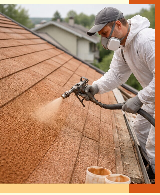 Утепление кровли жидкой пробкой в Усть-Илимске от 2808 руб./м² под ключ | ТепломастерСть