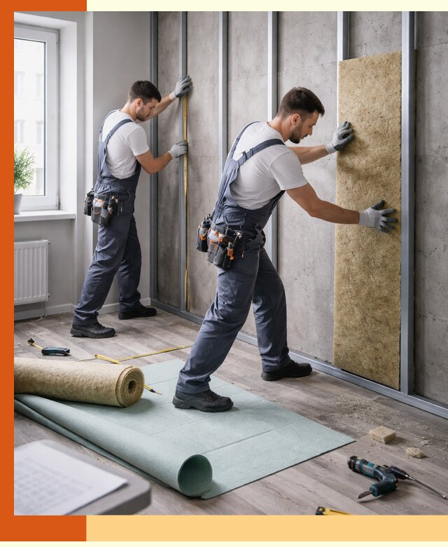 Шумоизоляция квартиры под ключ в Усть-Илимске — профессионально и гарантированно