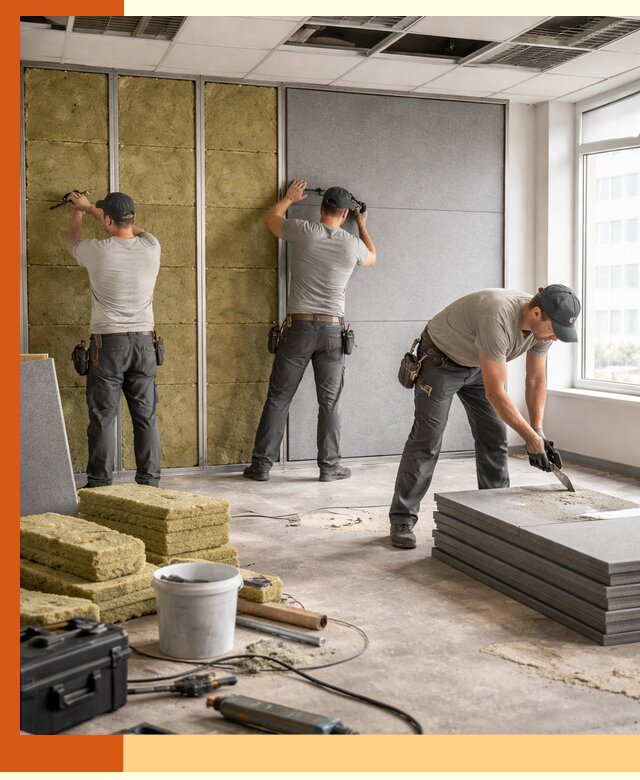 Профессиональная шумоизоляция офисов в Усть-Илимске для комфорта сотрудников