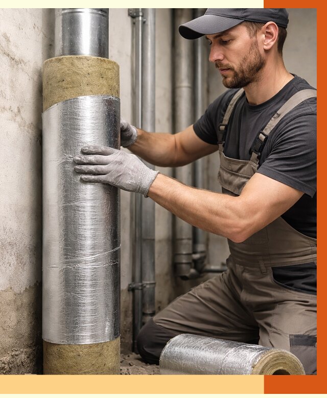 Шумоизоляция труб в Усть-Илимске от 1248 руб. — шумоподавление и звукоизоляция труб | ТепломастерСть