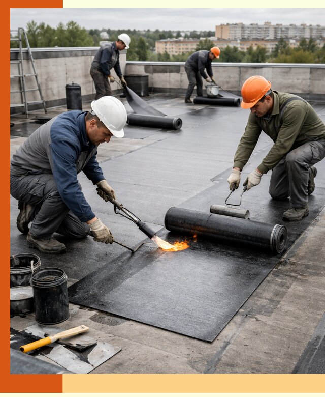 Профессиональная гидроизоляция плоской кровли в Усть-Илимске