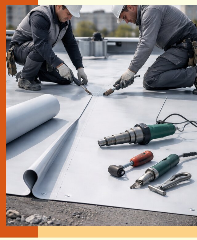 Гидроизоляция мембранной кровли в Усть-Илимске: монтаж и ремонт быстро
