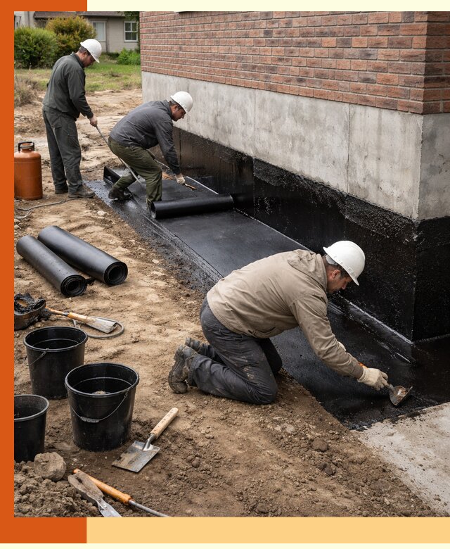 Гидроизоляция фундамента в Усть-Илимске: надежная защита строений